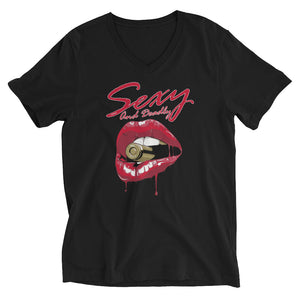 WOMENS SEXY BUT DEADLY V-NECK