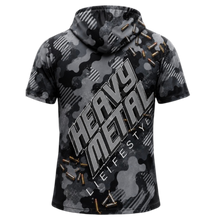Load image into Gallery viewer, HML Heavy Camo Short Sleeve Performance Hoodie